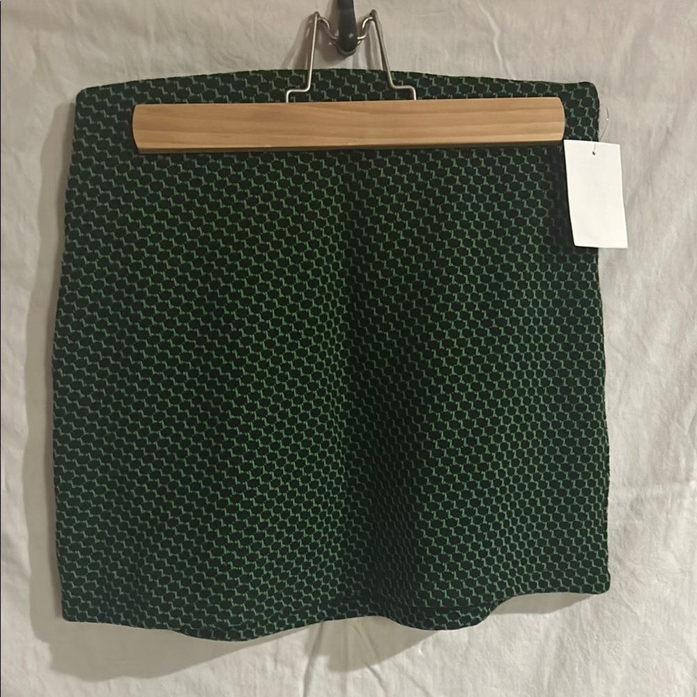 Green and Black Skirt
